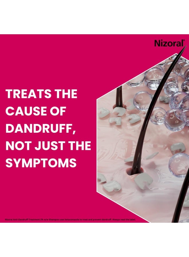 Nizoral Anti-Dandruff Treatment Shampoo, Treats and Prevents Dandruff, Clinically Proven to Control Itchy & Flaky Scalps, Contains Ketoconazole, 1 x 60ml - Image 3